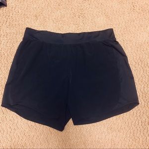 Black athletic shorts